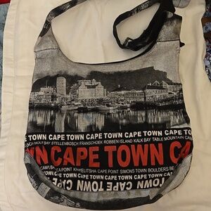 Robin Ruth Capetown skyline Sling canvas hobo tote
